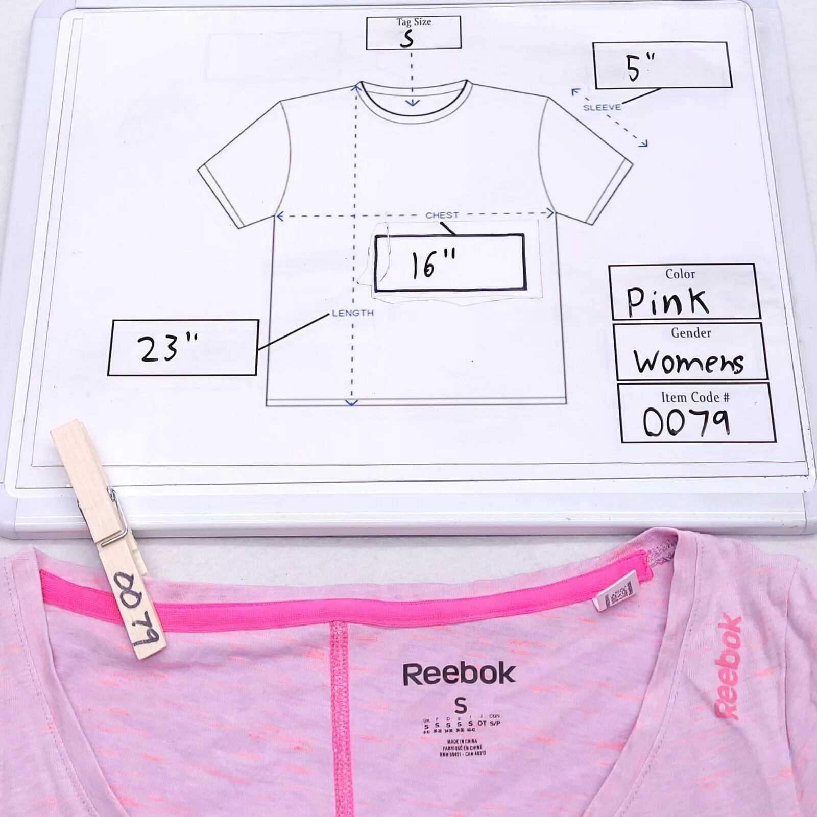 Reebok Tank Tops Reebok Short Sleeve Active T Shirt Womens Size Small S Pink