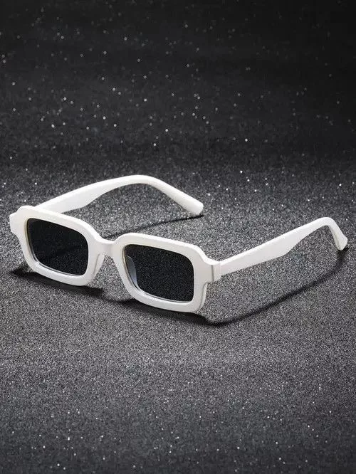 Electric Visual Glasses Electric Visual × Vintage Retro Punk Kurt Cobain Style Sunglasses Square Frame Fashion White Streetwear