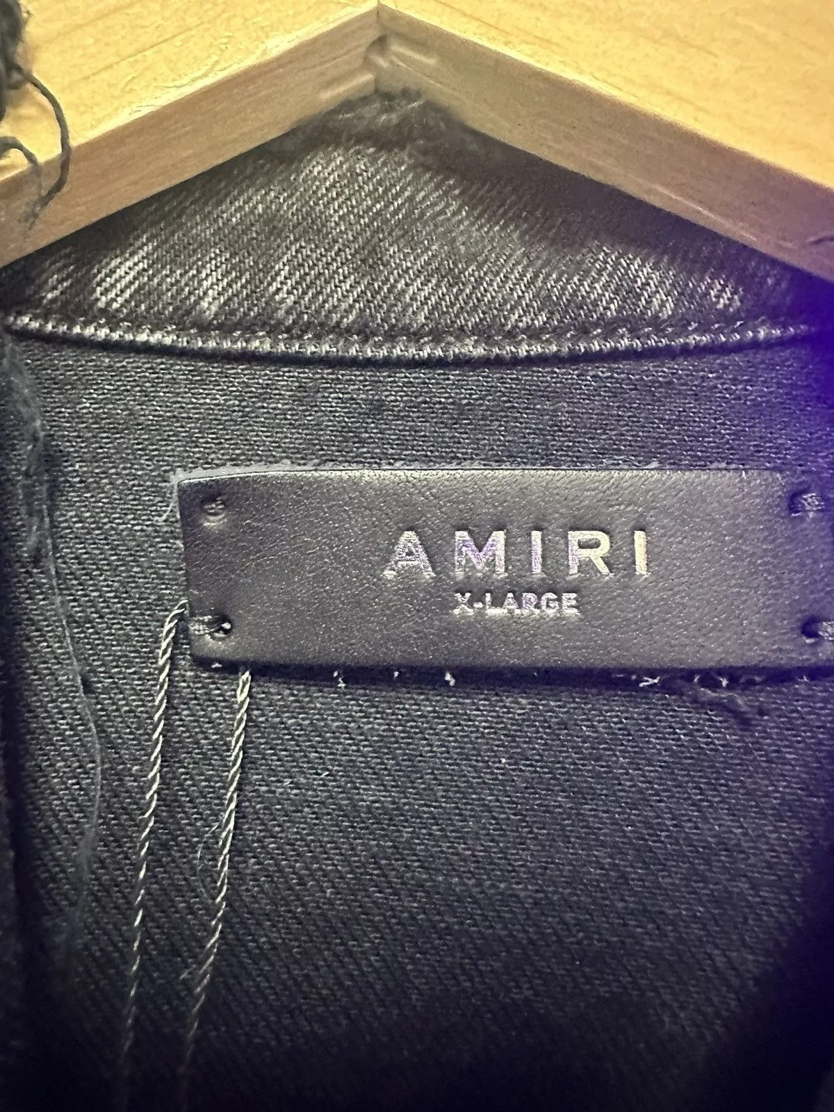 Amiri Denim Jackets Amiri Patchwork Black Denim Jacket