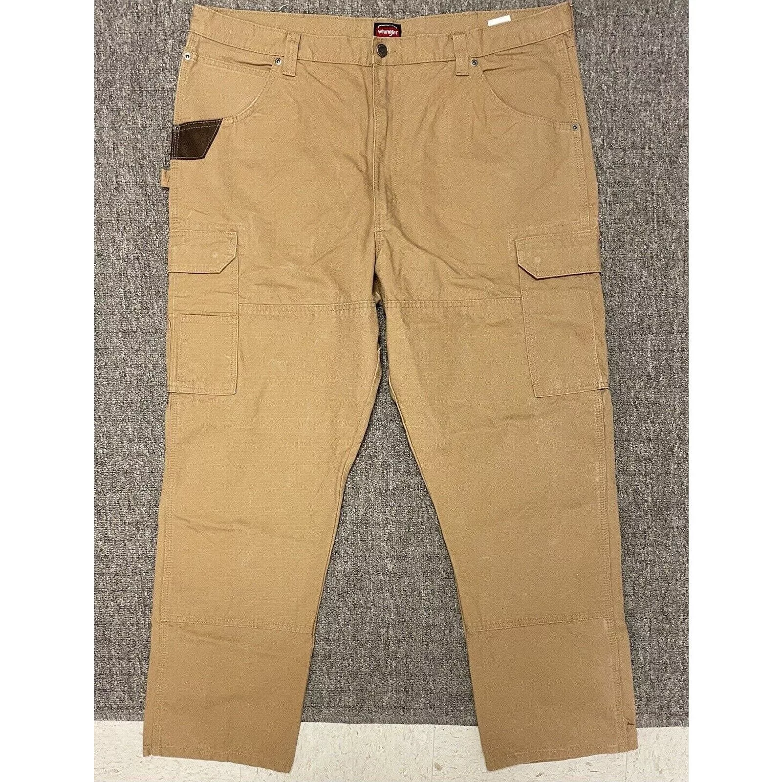 Carhartt Casual Pants Carhartt × Wrangler Wrangler Riggs Pants Ripstop Carpenter Double Knee 42x32 Green Streetwear