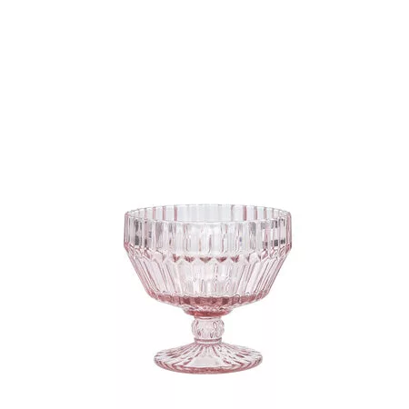 Archie Pink Footed Dessert Bowl 10oz