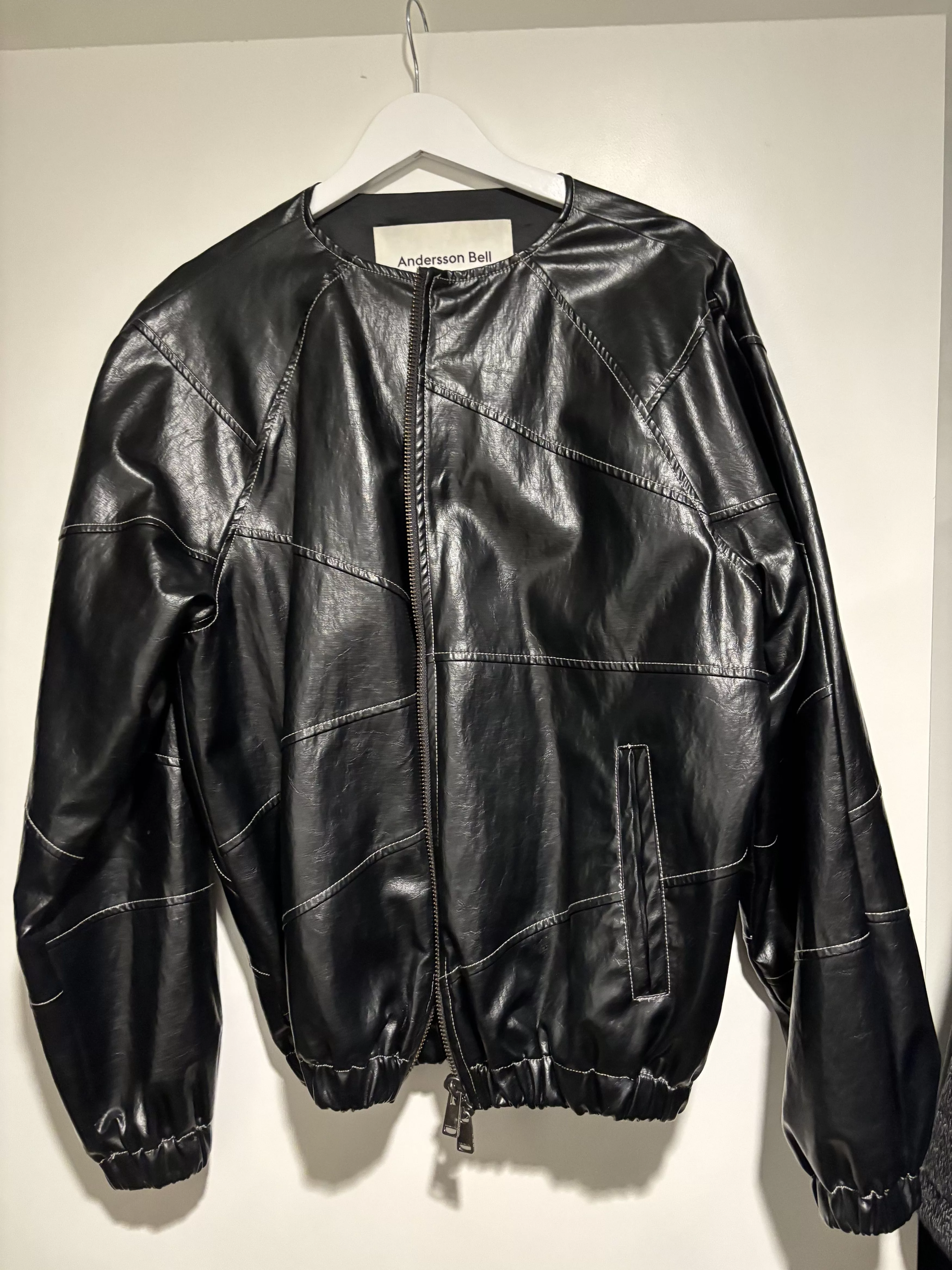 Andersson Bell Sweatshirts Hoodies Andersson Bell Anderson Bell Leather Jacket Black