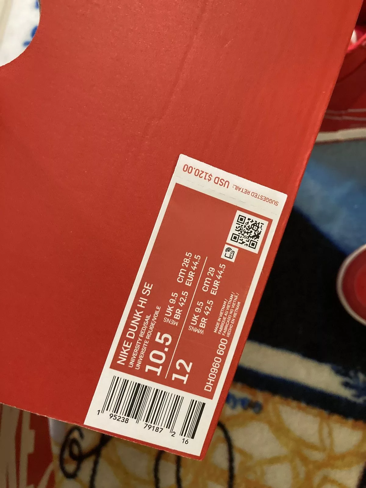Nike Hi Top Sneakers Nike Dunk High First Use Red