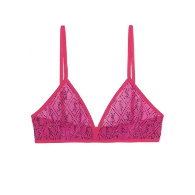 Saint Laurent Paris Socks Intimates Saint Laurent Paris o1b1hav110724 Size: XS / Cassandre Bra Rhinestones in Pink