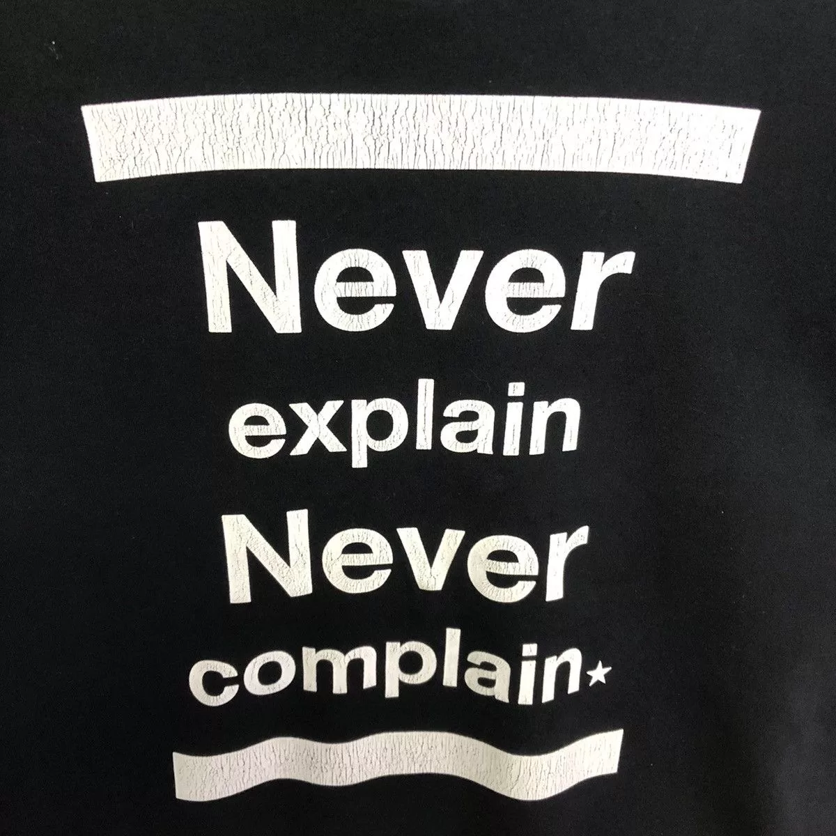 Converse Short Sleeve T Shirts Converse Tokyo Never Explain Never Conplain Oversize TShirt Black Streetwear
