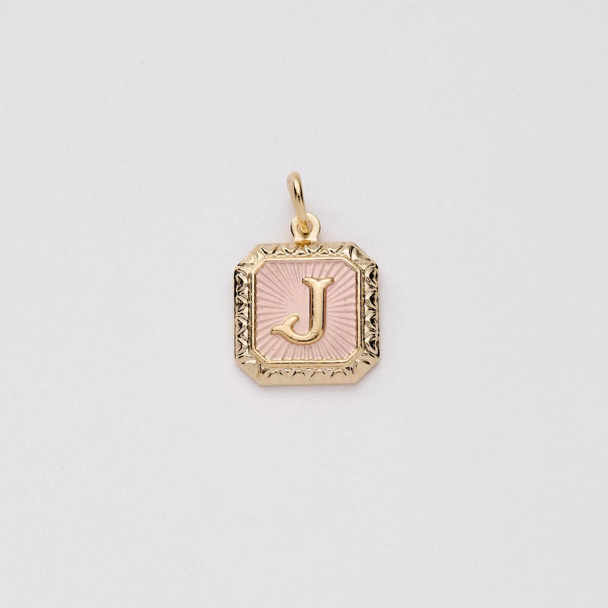 Two Tone Letter Charm