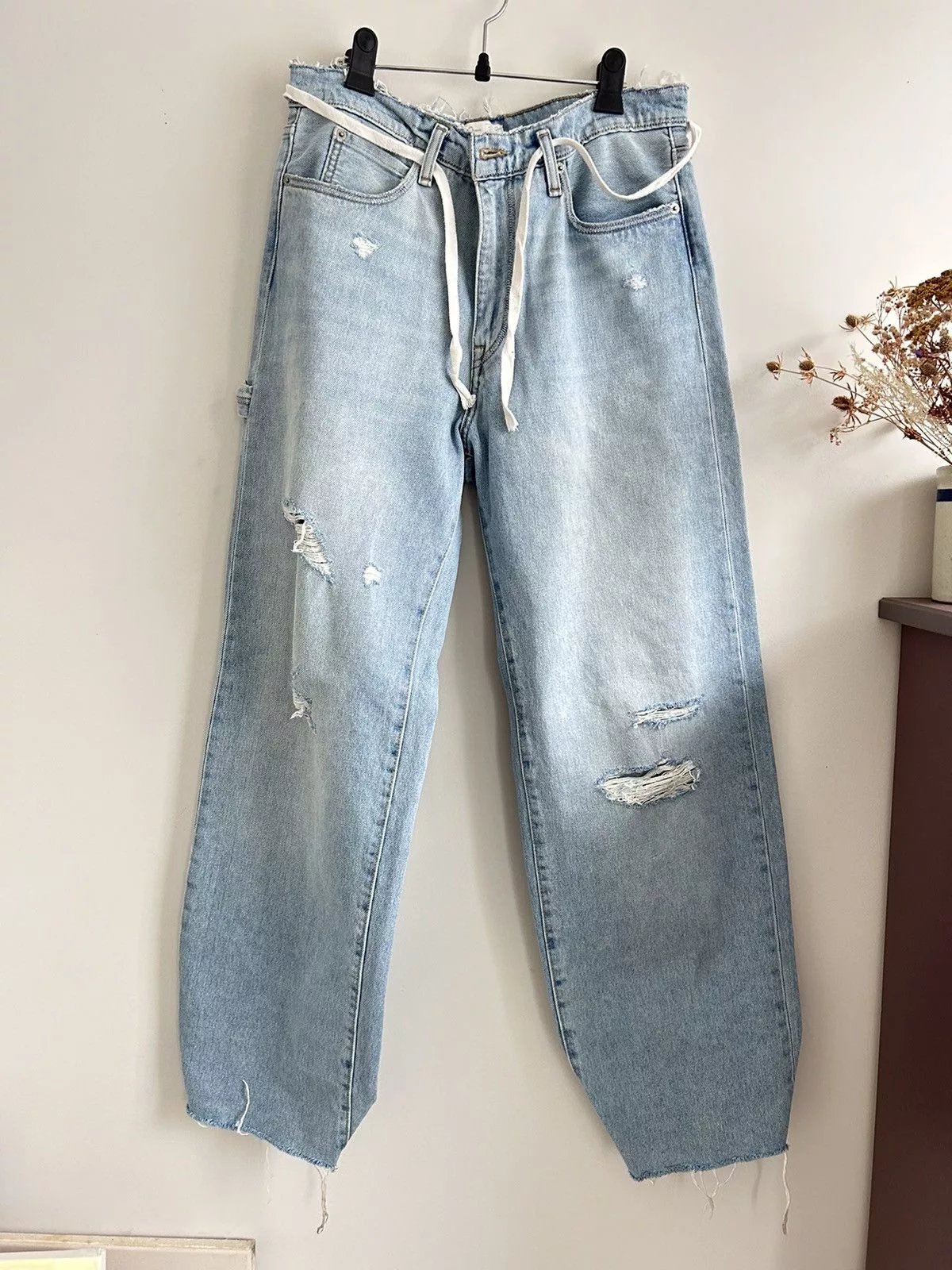 ERL Denim ERL Baggy distressed skate denim Blue
