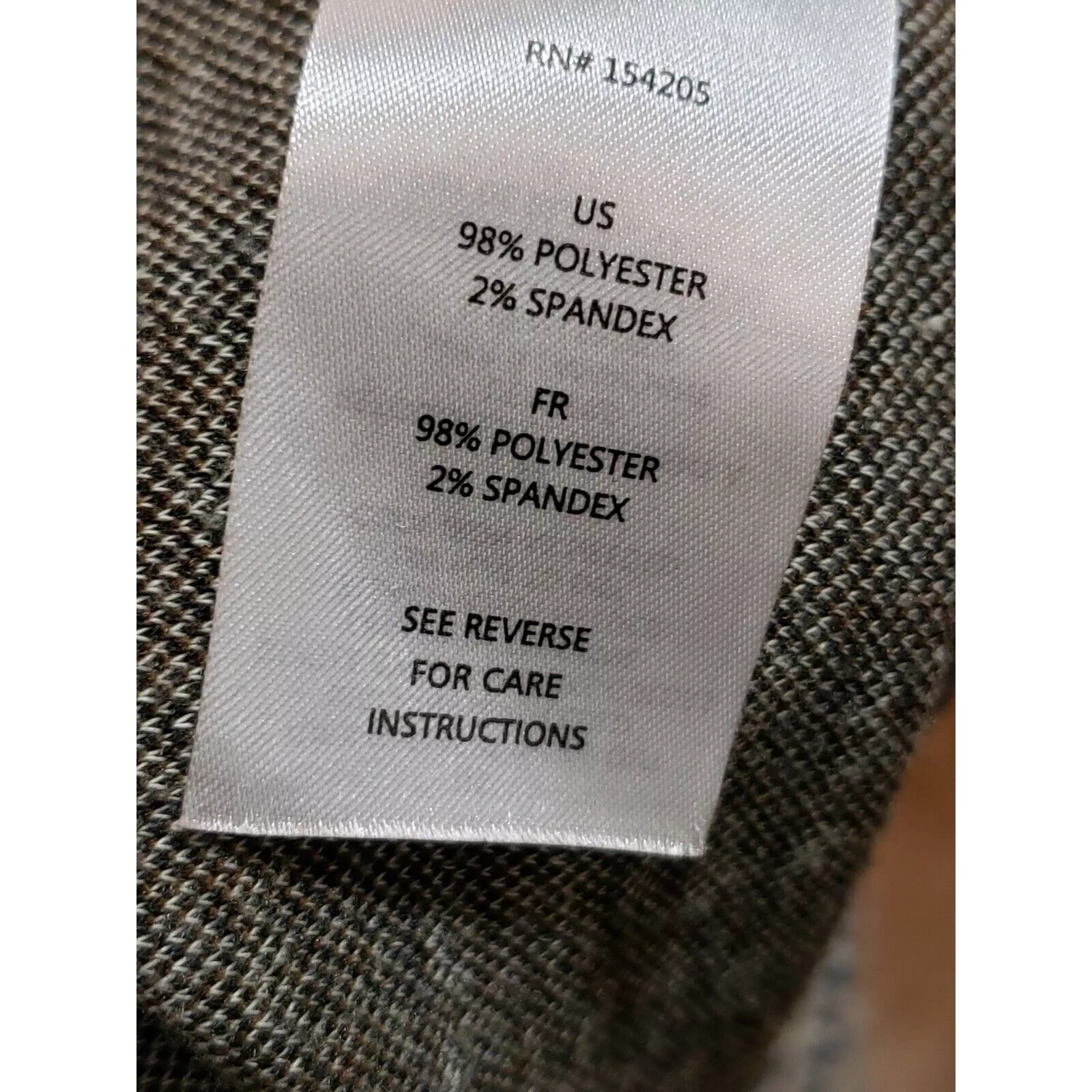 Other Pants Other Cooper & Ella Houndstooth Polyester Straight Leg Pants M Multi
