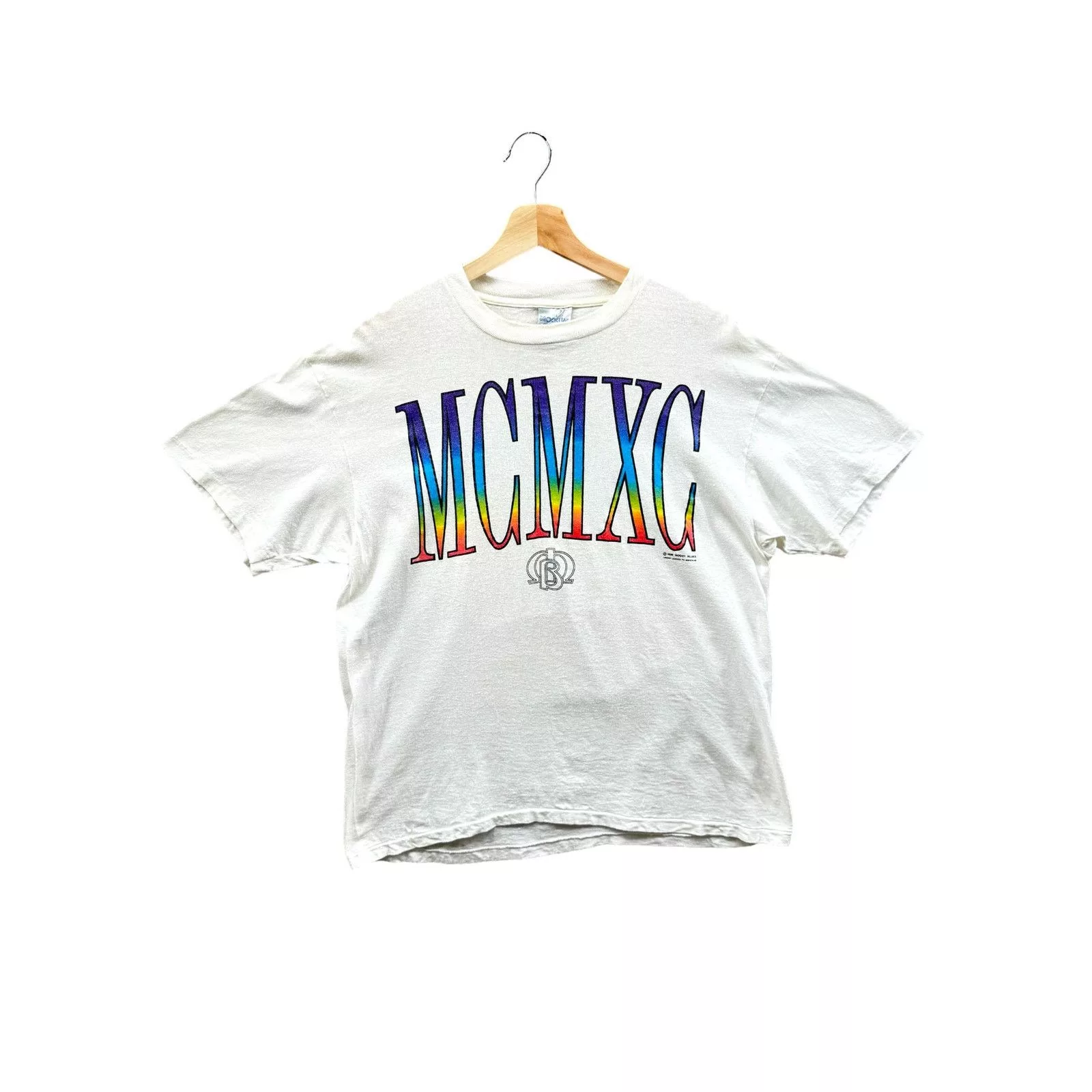 Brockum Short Sleeve T Shirts Brockum × Vintage Vintage 1990 Moody Blues World Tour Graphic Tee White