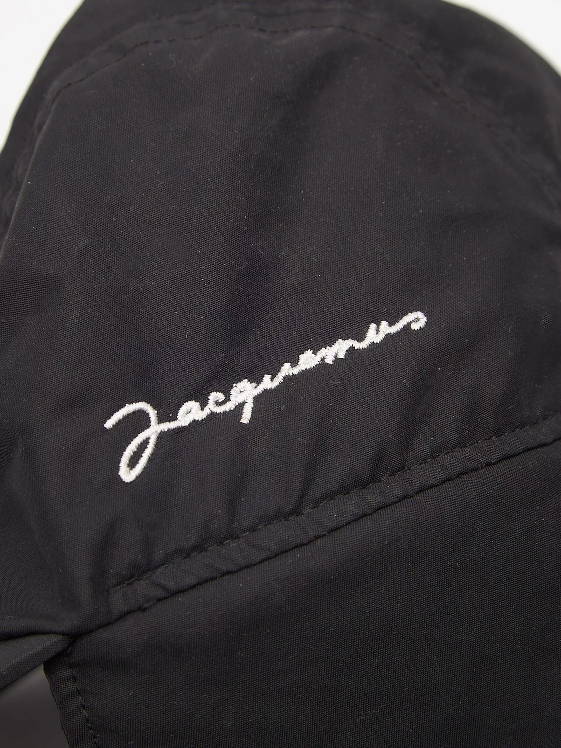 Jacquemus Hats Jacquemus Black 6 Panel Earflap Cotton and Polyamide Cap