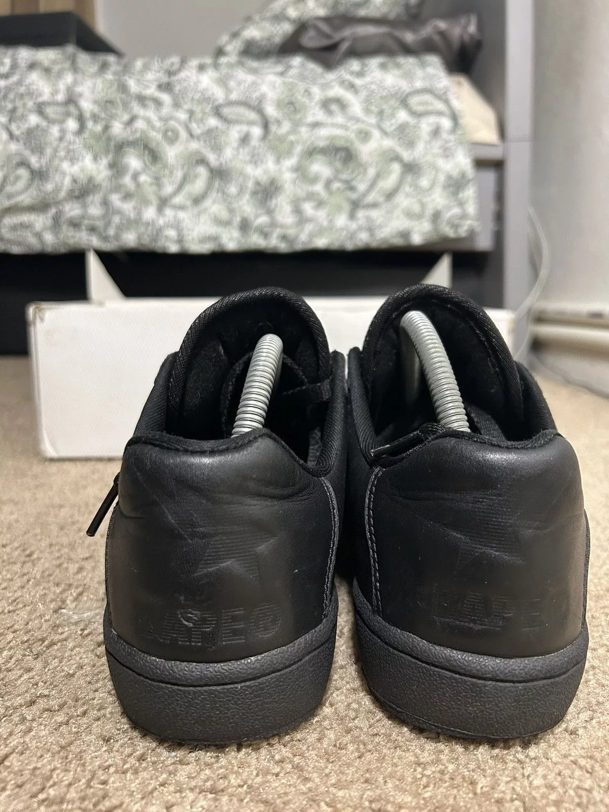 Bape Low Top Sneakers Bape Skullsta Black