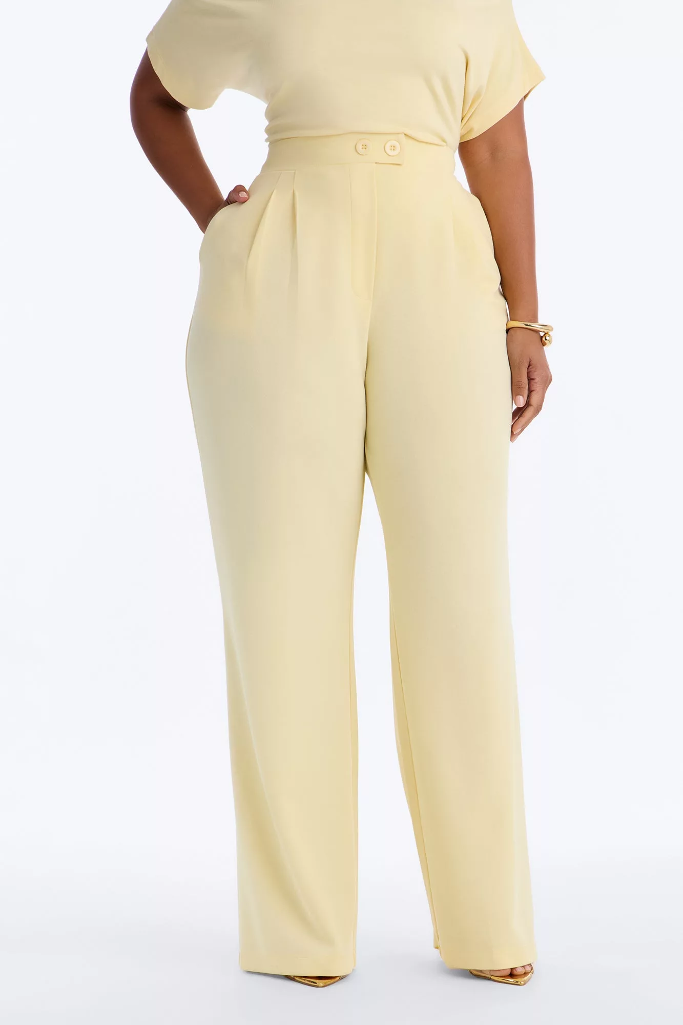 Feeling Focused Trouser - Butter Yellow