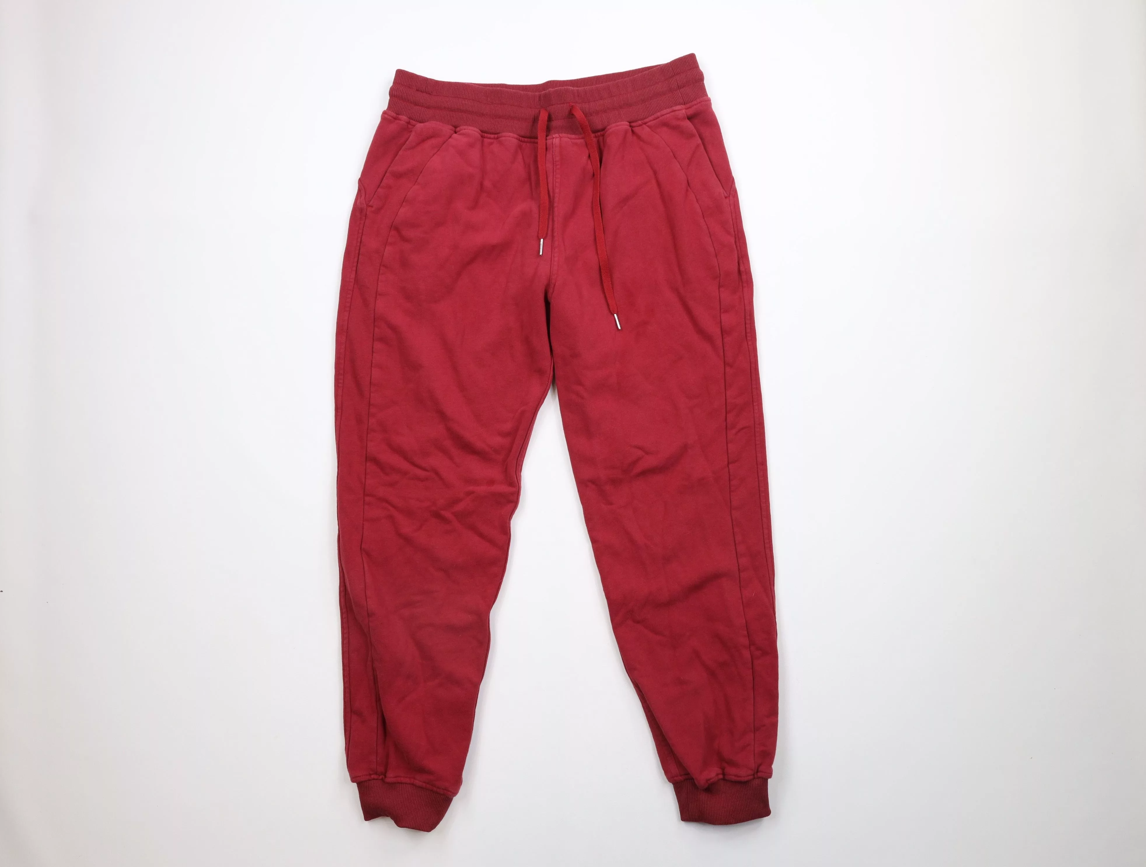 Lululemon Sweatpants Joggers Lululemon × Vintage Lululemon Blank Faded Cuffed Sweatpants Joggers Pants Red