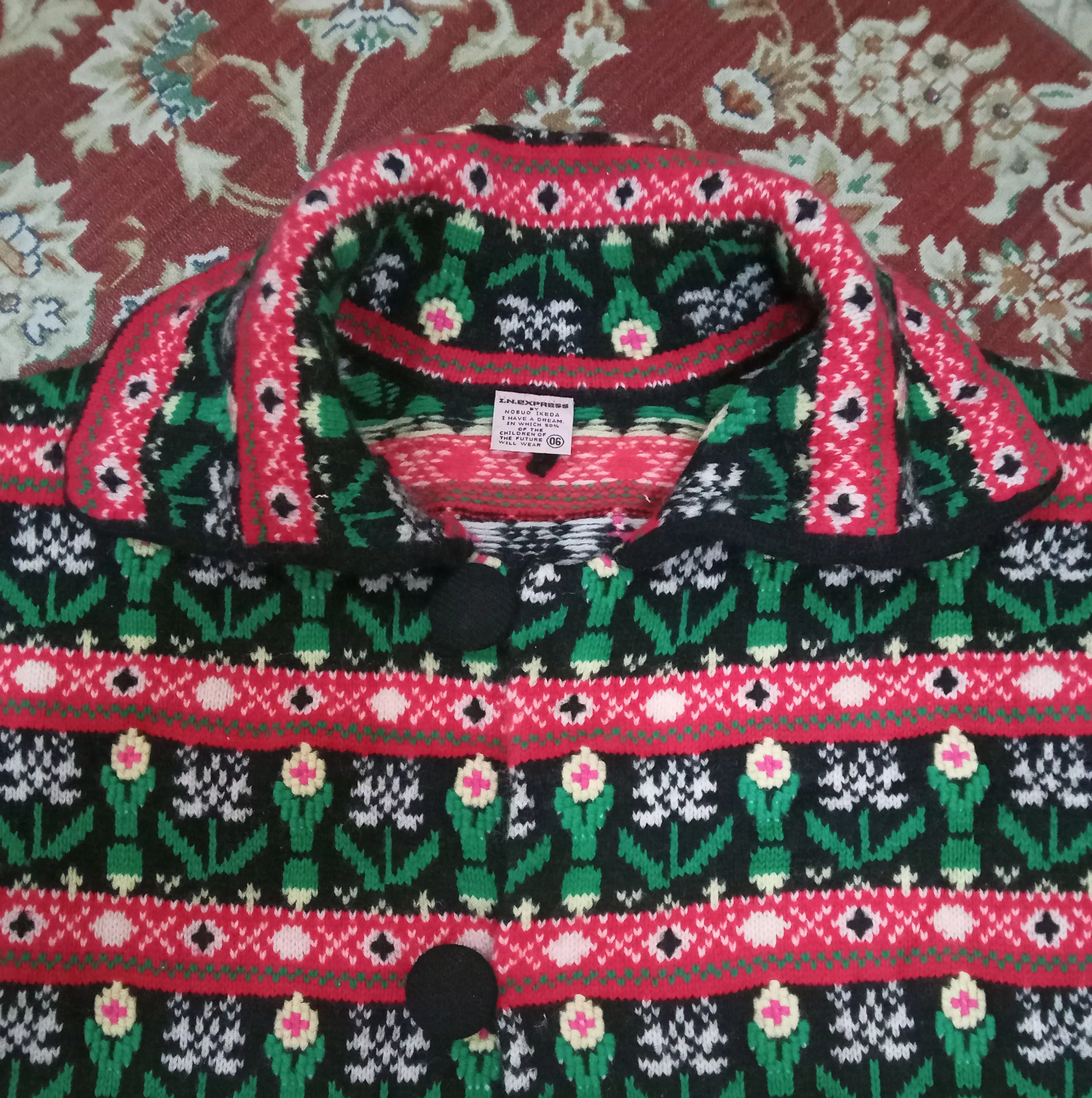 Designer Jackets Designer I.N.Express By Nobuo Ikeda Wool Jacket Multi