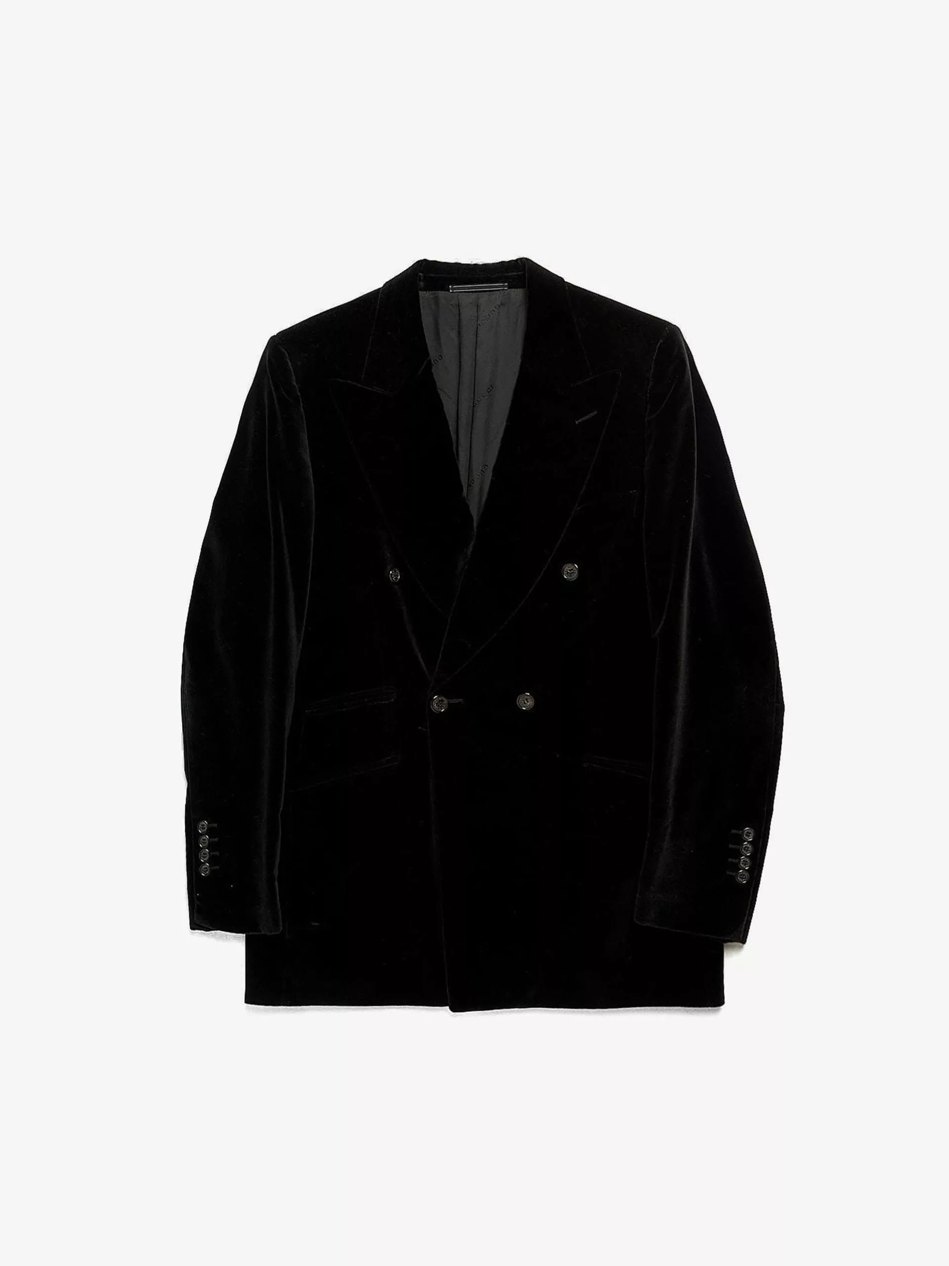 Gucci Light Jackets Gucci Black Velour Cotton Blazer Jacket