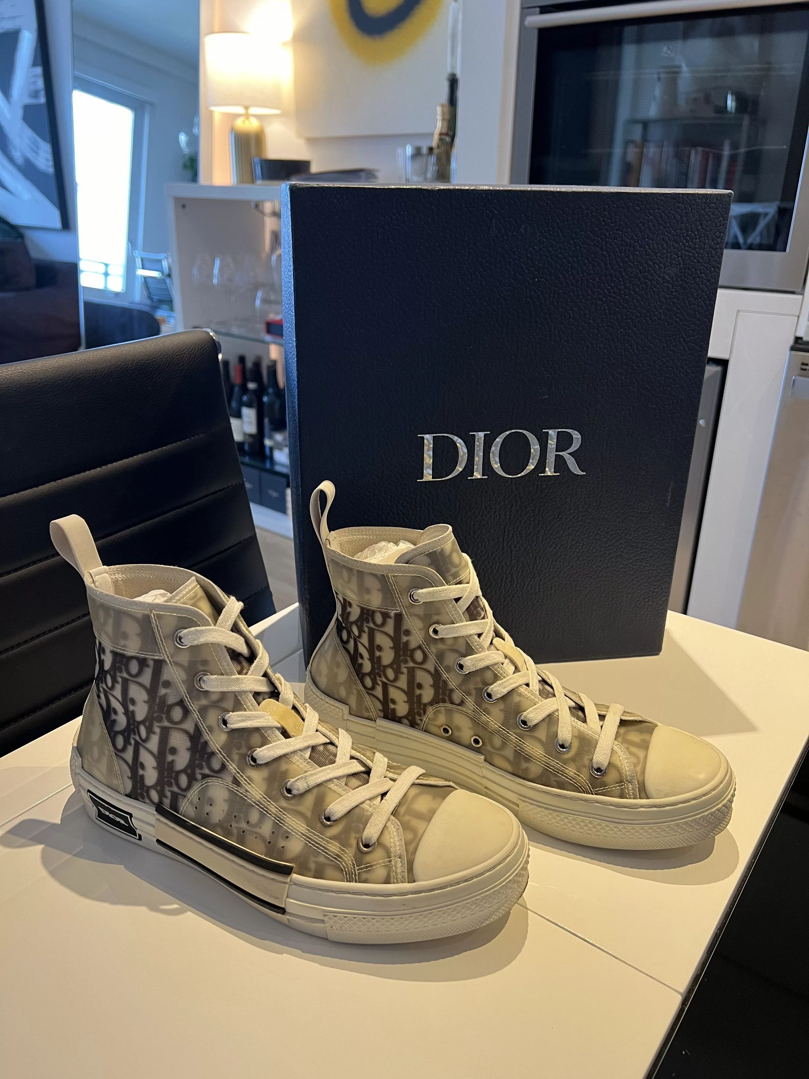 Dior Hi Top Sneakers Dior Men B23 High Top Sneakers Multi