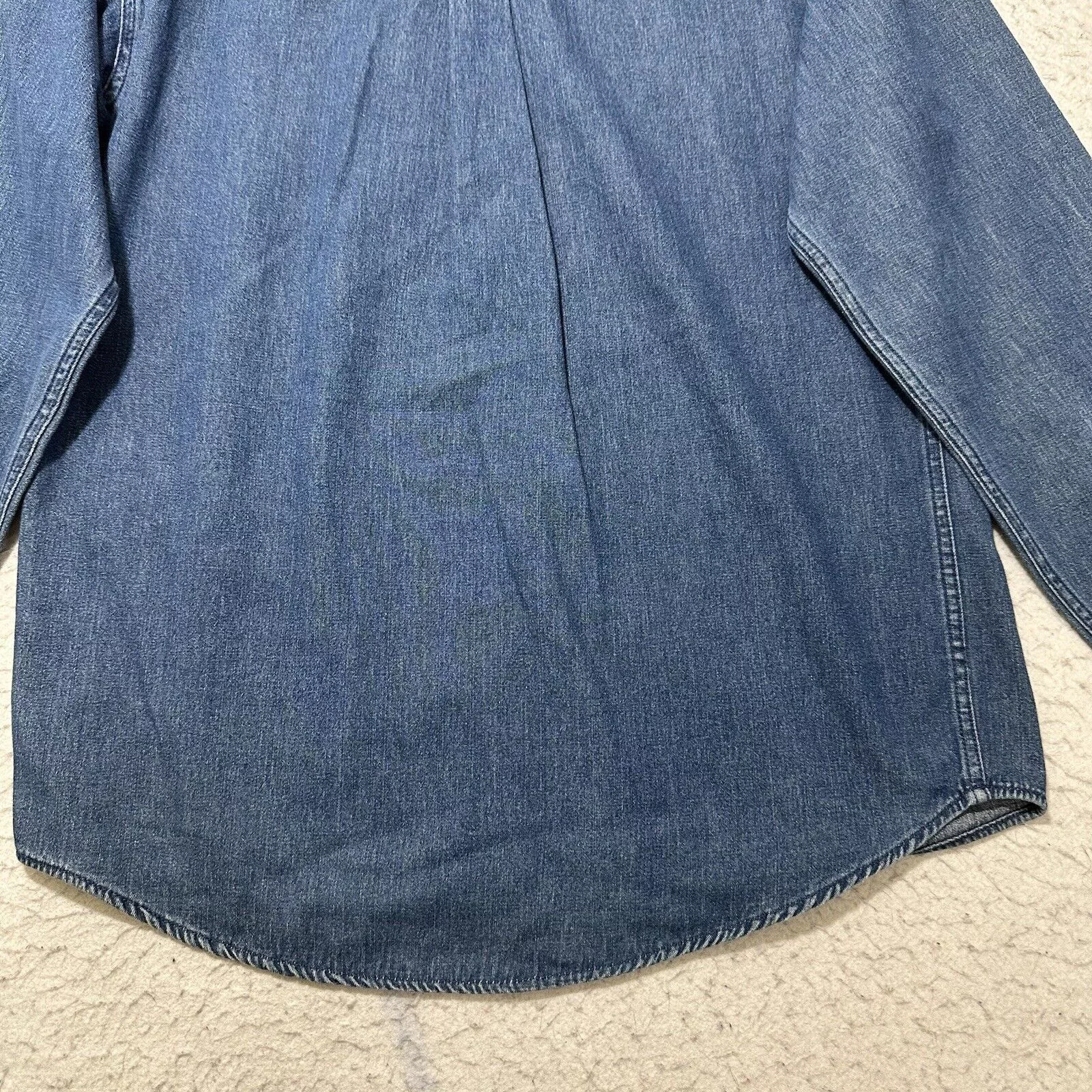 Faded Glory Shirts Button Ups Faded Glory Medium Denim Button Down Pocket Shirt Blue Jean
