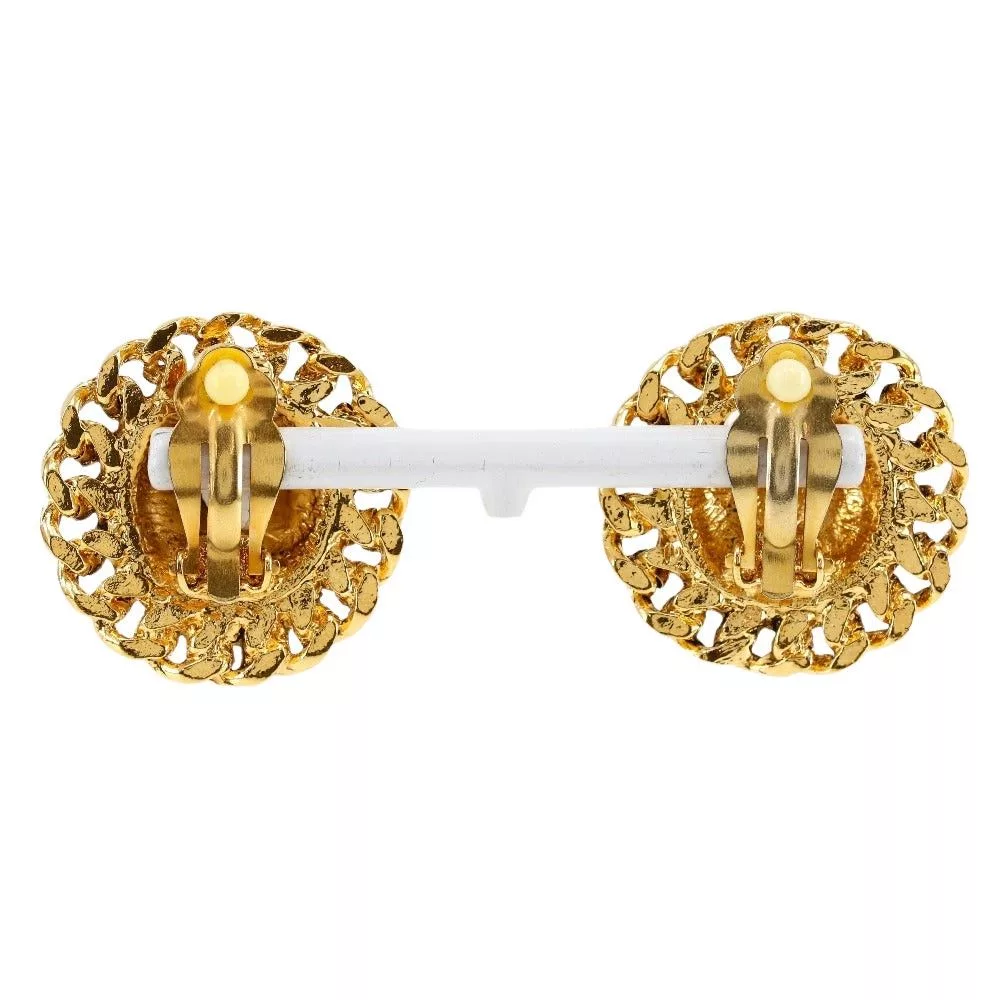 Chanel Earrings Chanel Coco Mark earring Gold