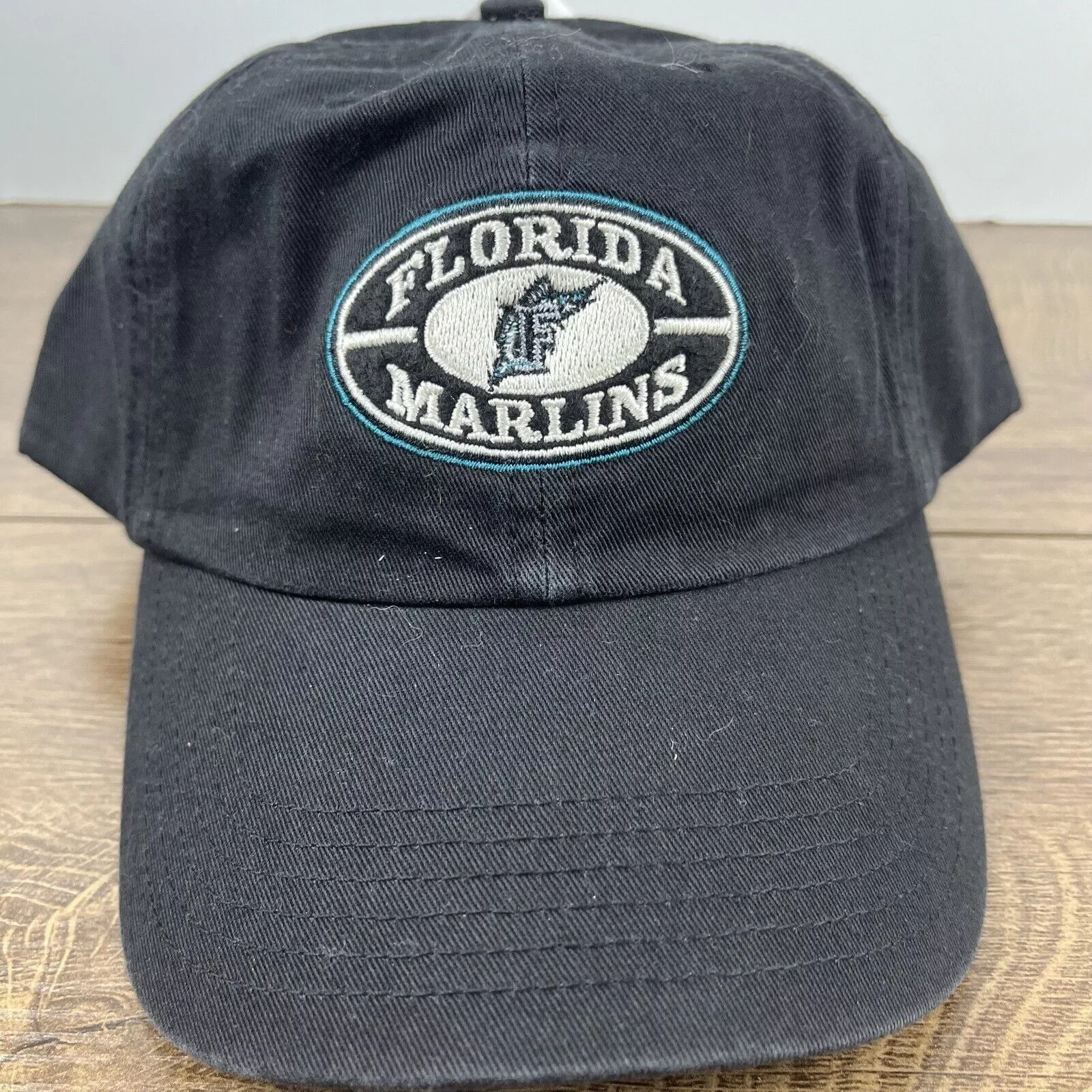 Other Hats Other Florida Marlins MLB Hat Marlins Black Hat Adjustable Black A
