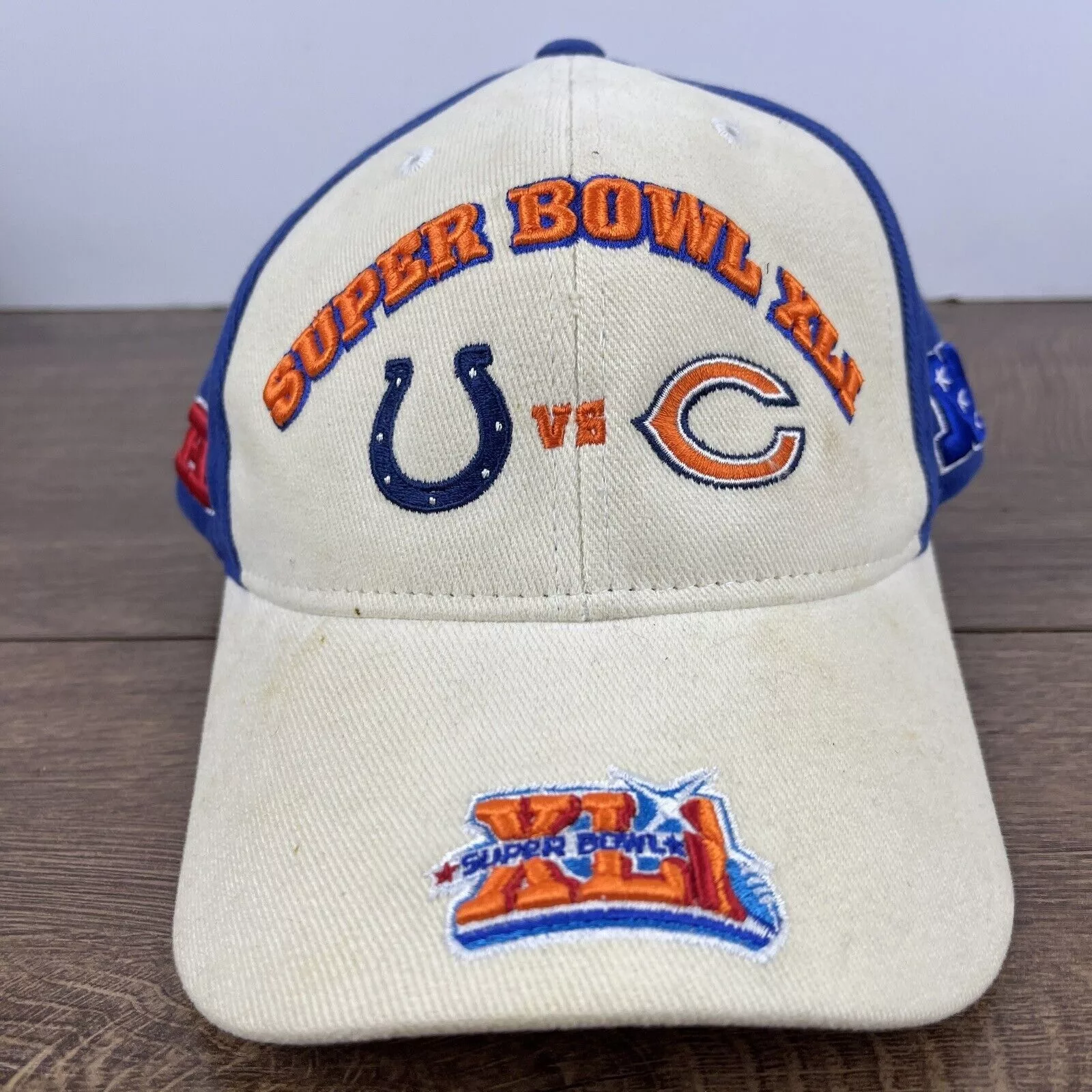 Other Hats Other Super Bowl XLI Hat Colts Bears Tan Brown Hat Adjustable Adul