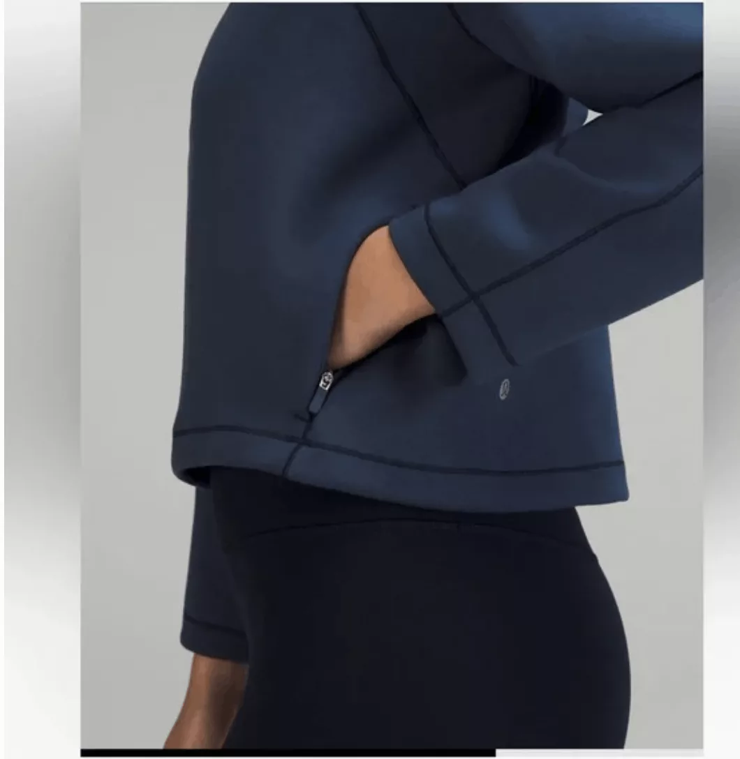 Lululemon Sweaters Lululemon Airwrap pullover hoodie Blue