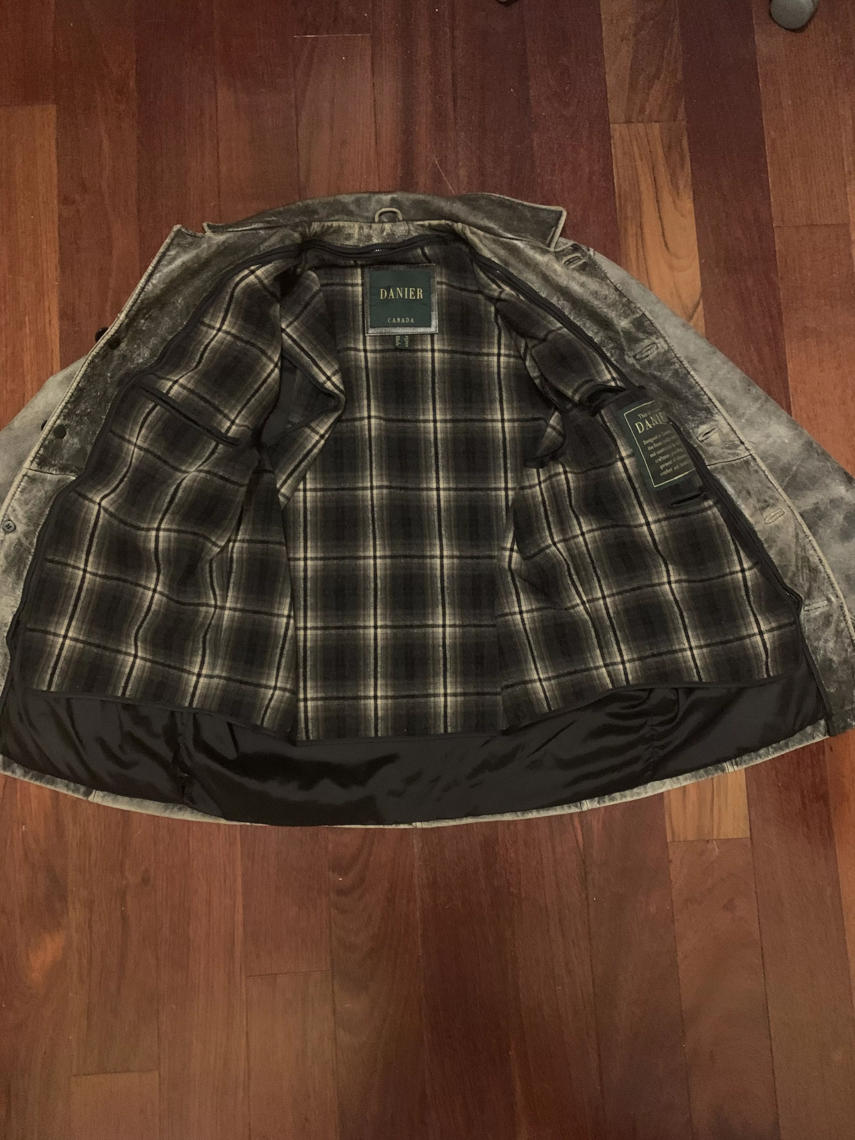 Danier Leather Jackets Vintage Danier Genuine Leather Jacket (Washed Gray, S)