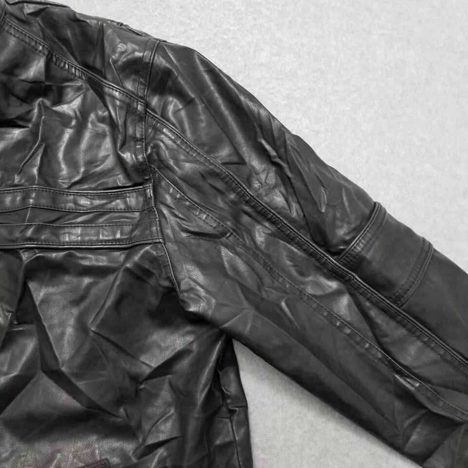 BKE Jackets BKE Jacket Womens Large Black Pockets Zip Polyurethane