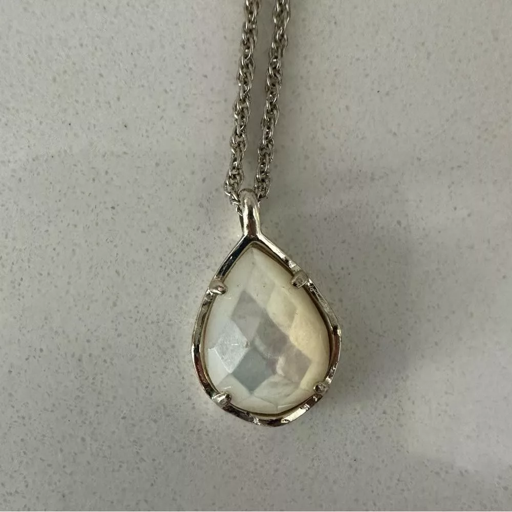 Kendra Scott Necklaces Kendra Scott Kiri Teardrop Necklace Ivory Pearl Gold