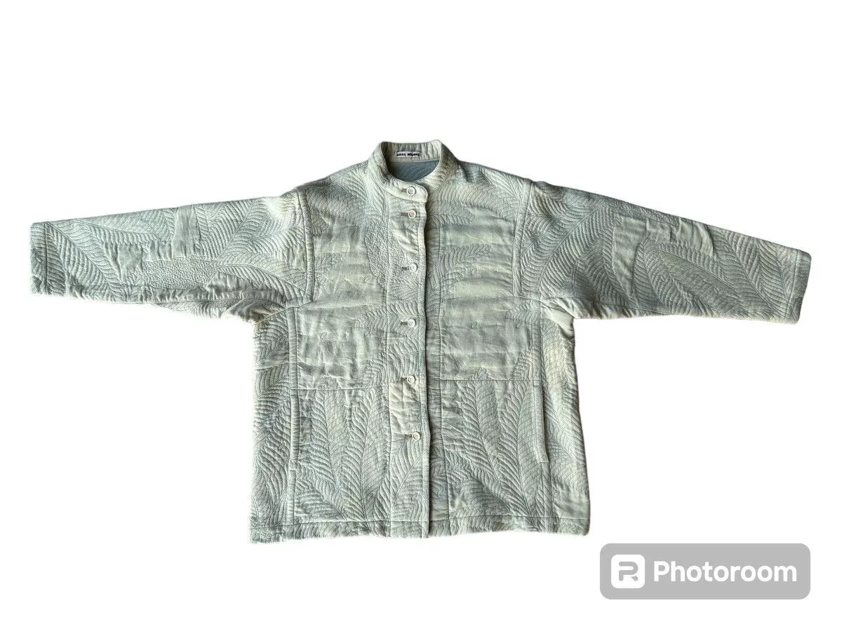 Issey Miyake Light Jackets Issey Miyake Mandarin Colar Button Ups Jacket White