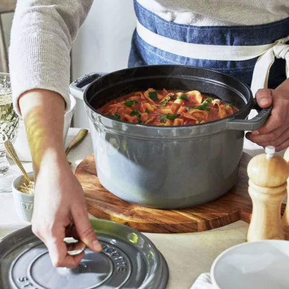 5 QT ROUND TALL COCOTTE GRAPHITE GREY