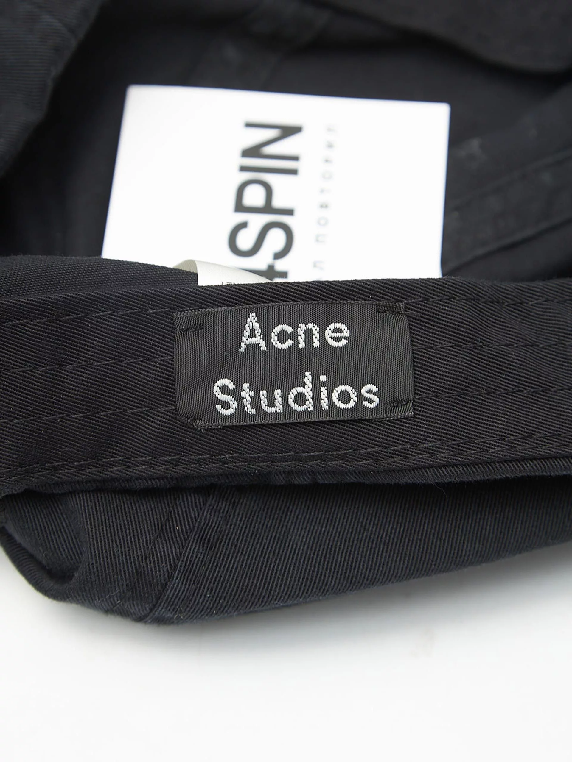 Acne Studios Hats Acne Studios Blue and Black Logo Patched Cotton Cap