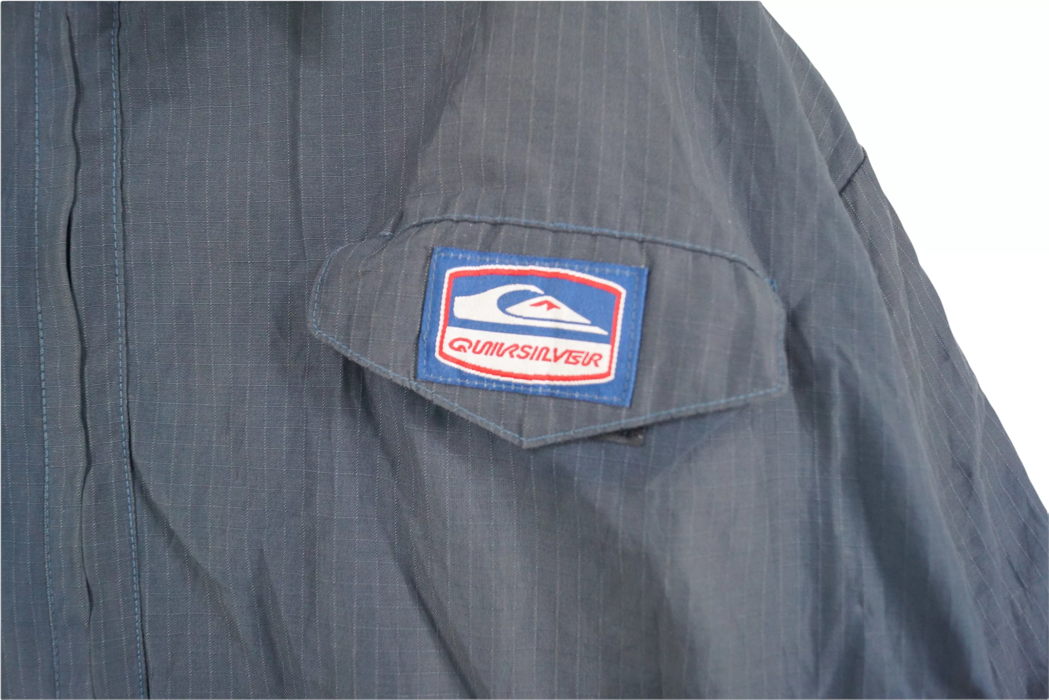 Quicksilver Raincoats Vintage Quicksilver Jacket Zipper Blue