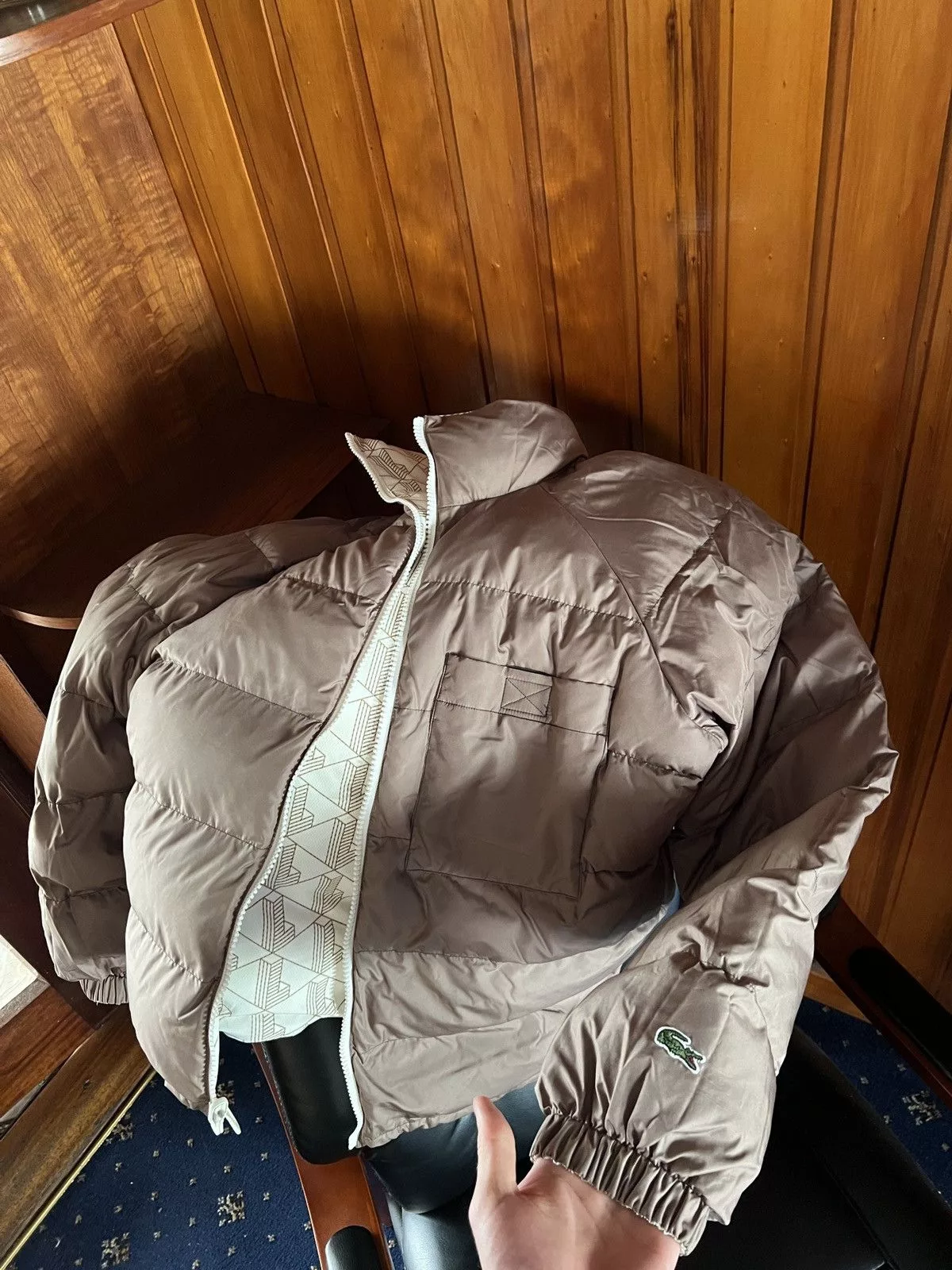 Lacoste Bombers Double-sided jacket Lacoste White