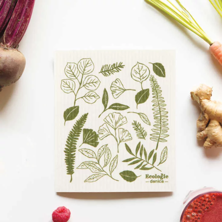 Fern & Frond Swedish Dishcloth