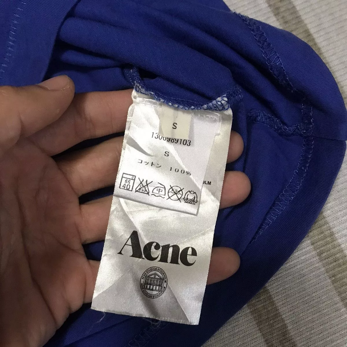 Acne Studios Short Sleeve T Shirts ACNE STUDIOS PSS14 TEE Blue