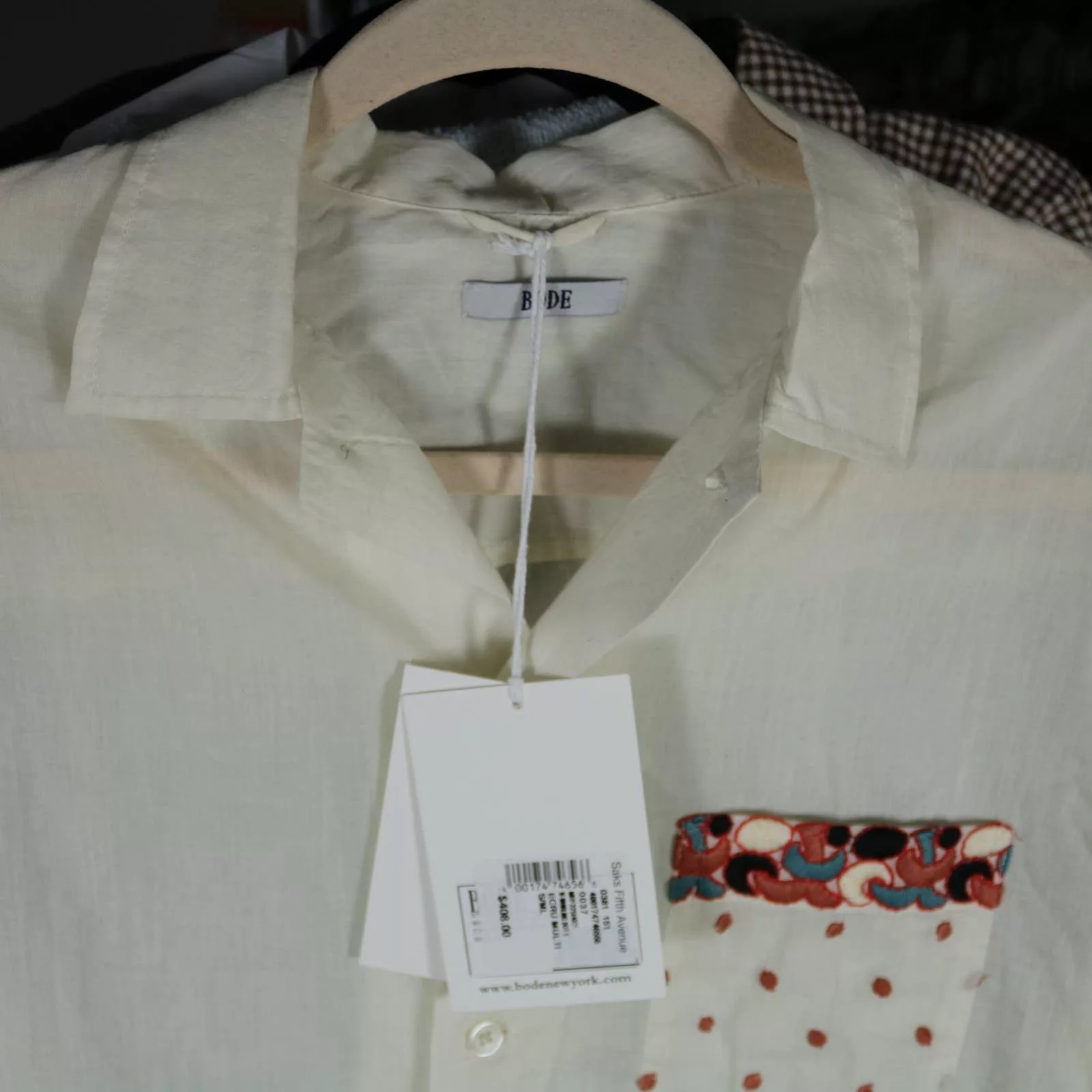 Bode Shirts Button Ups Bode New York Whirling Dot Shirt S / M New White