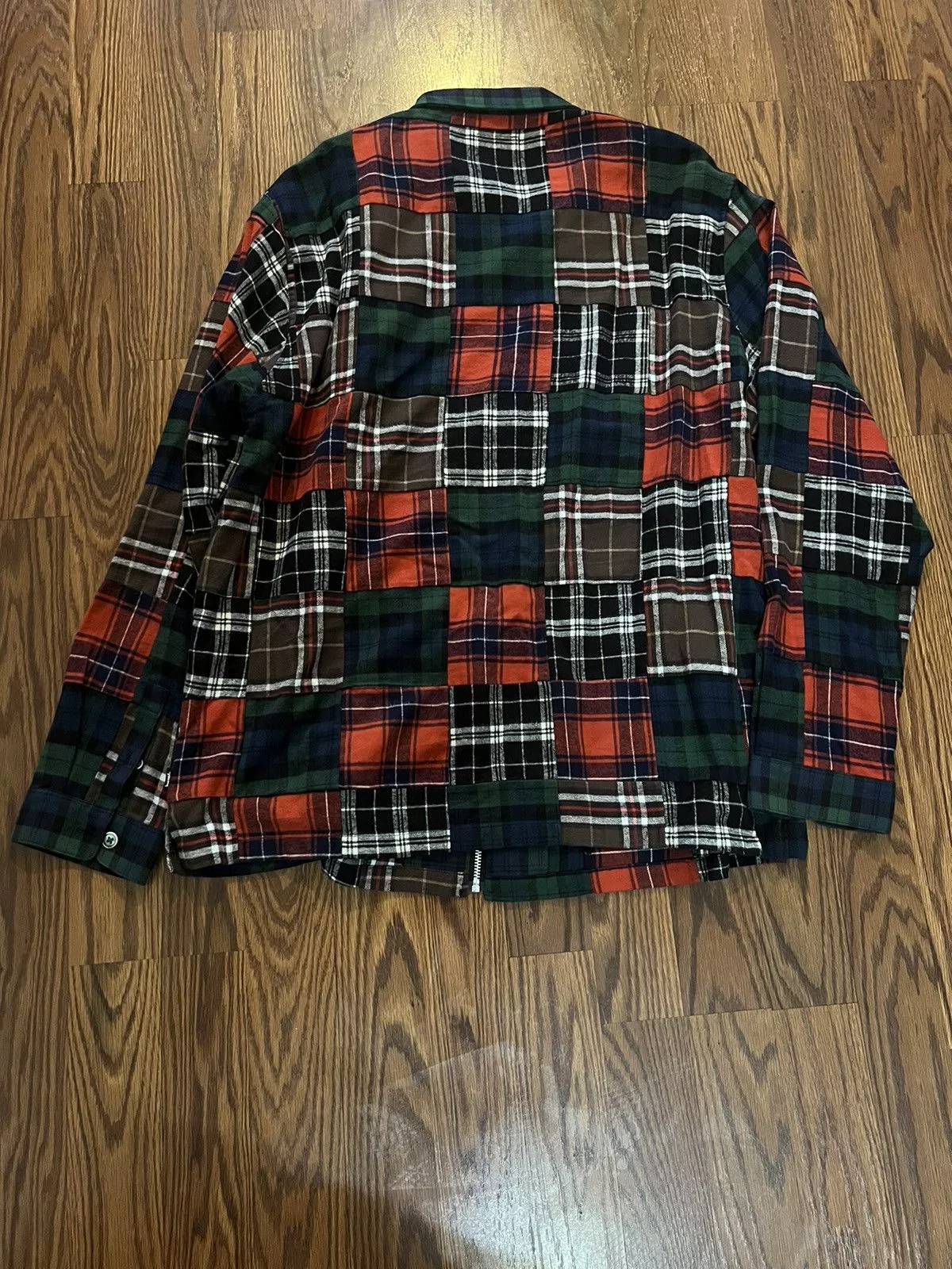 Stussy Shirts Button Ups Stussy Patchwork Flannel Blue