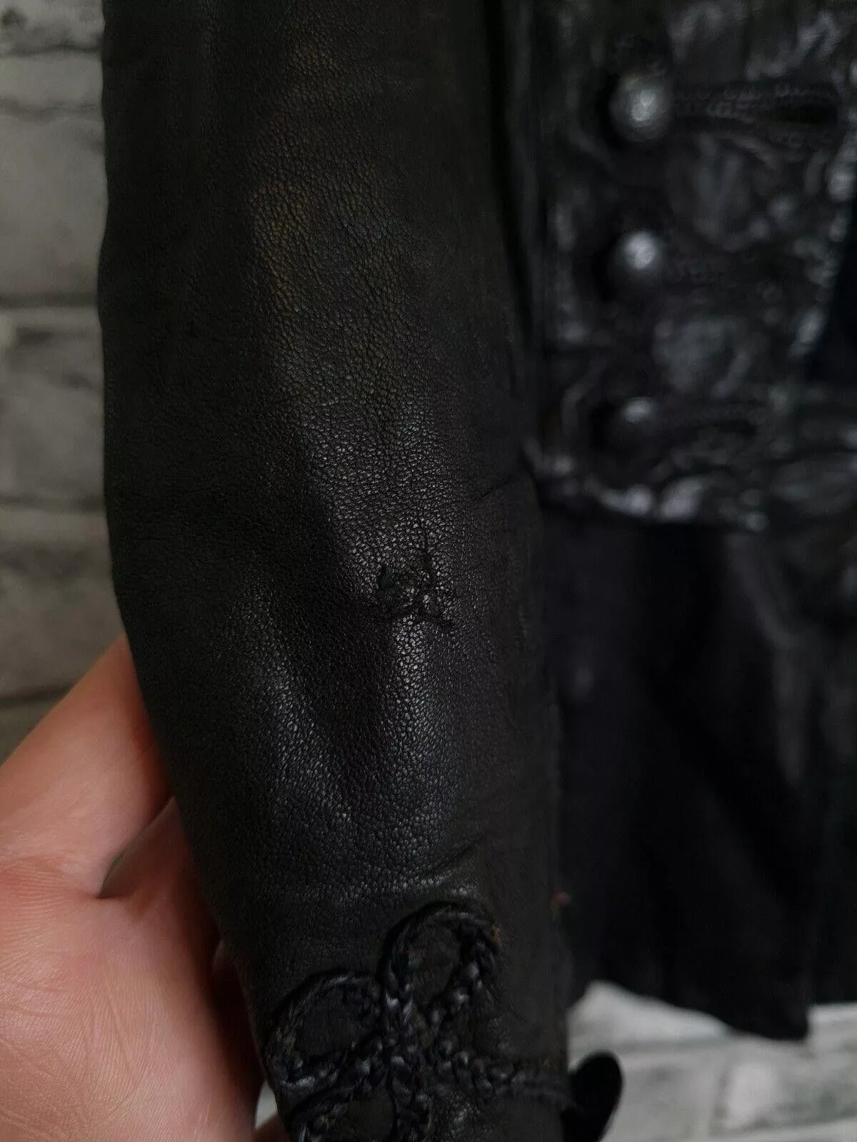 Allsaints Jackets Allsaints All Saints Leather Uk 10 KARST Leather Tailcoat Steampunk Black