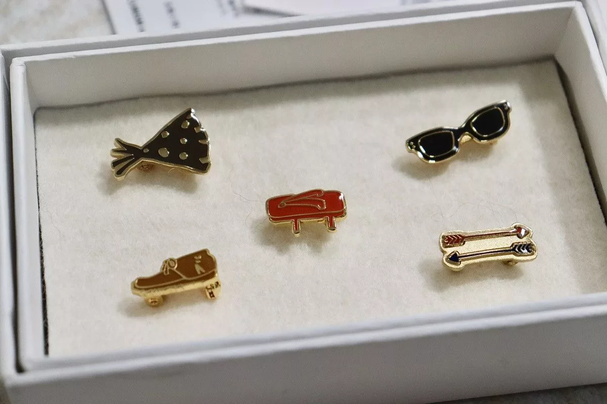 Visvim Miscellaneous Visvim 21ss Lapel Pin Set White