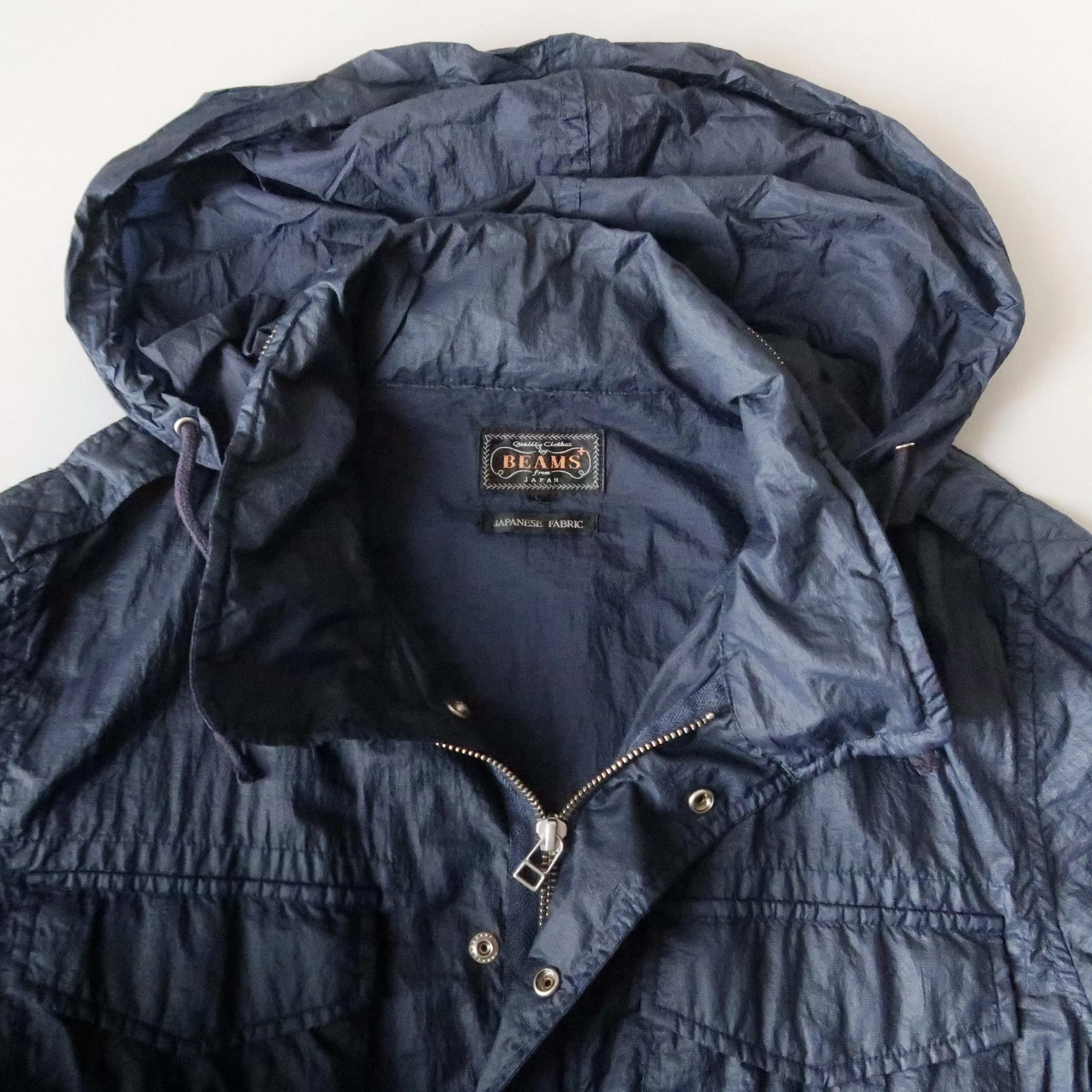 Beams Plus Light Jackets BEAMS PLUS garment dyed Ex-light nylon M-65 type jacket L Blue