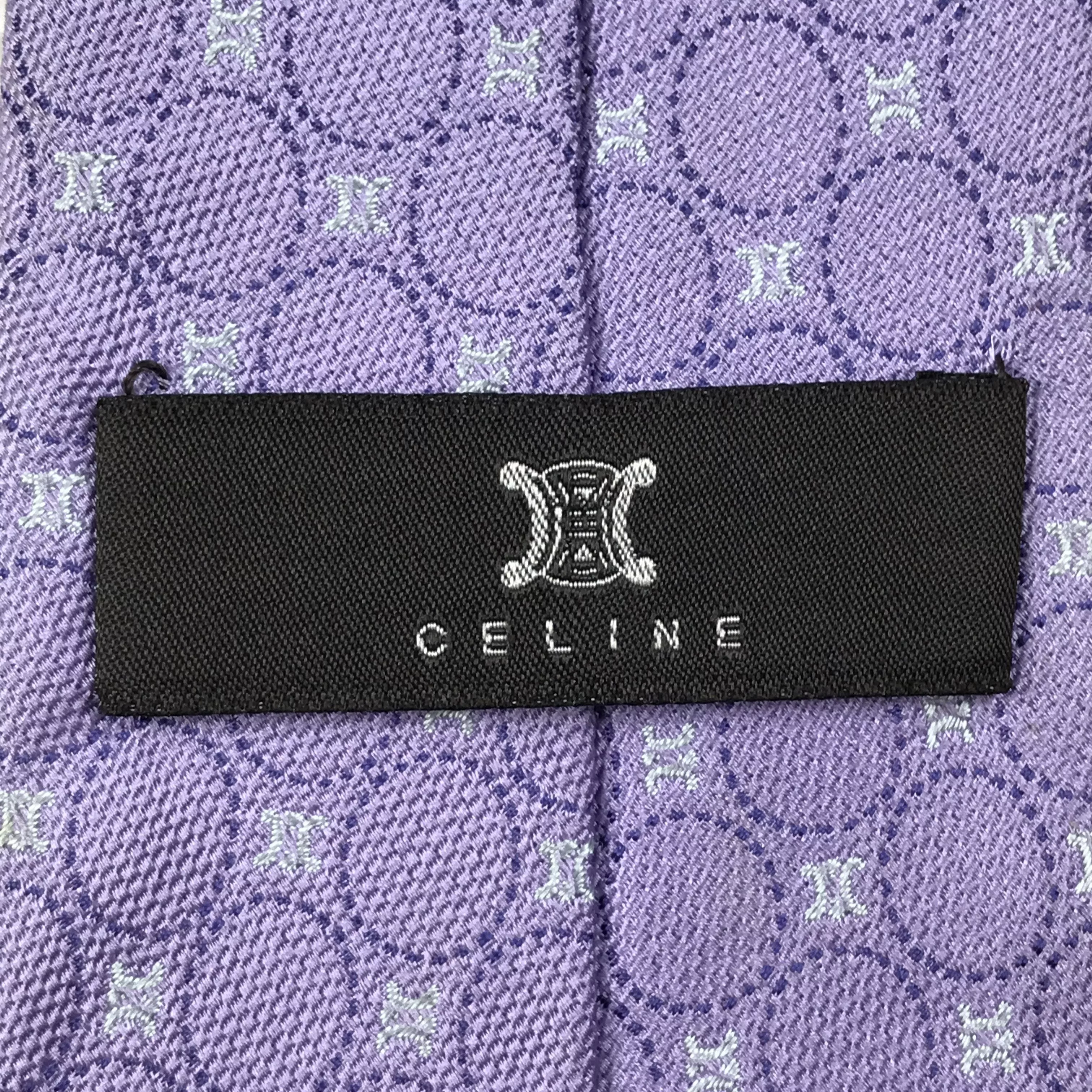 Celine Ties Pocketsquares Vintage Celine Monogram Silk Necktie Multi
