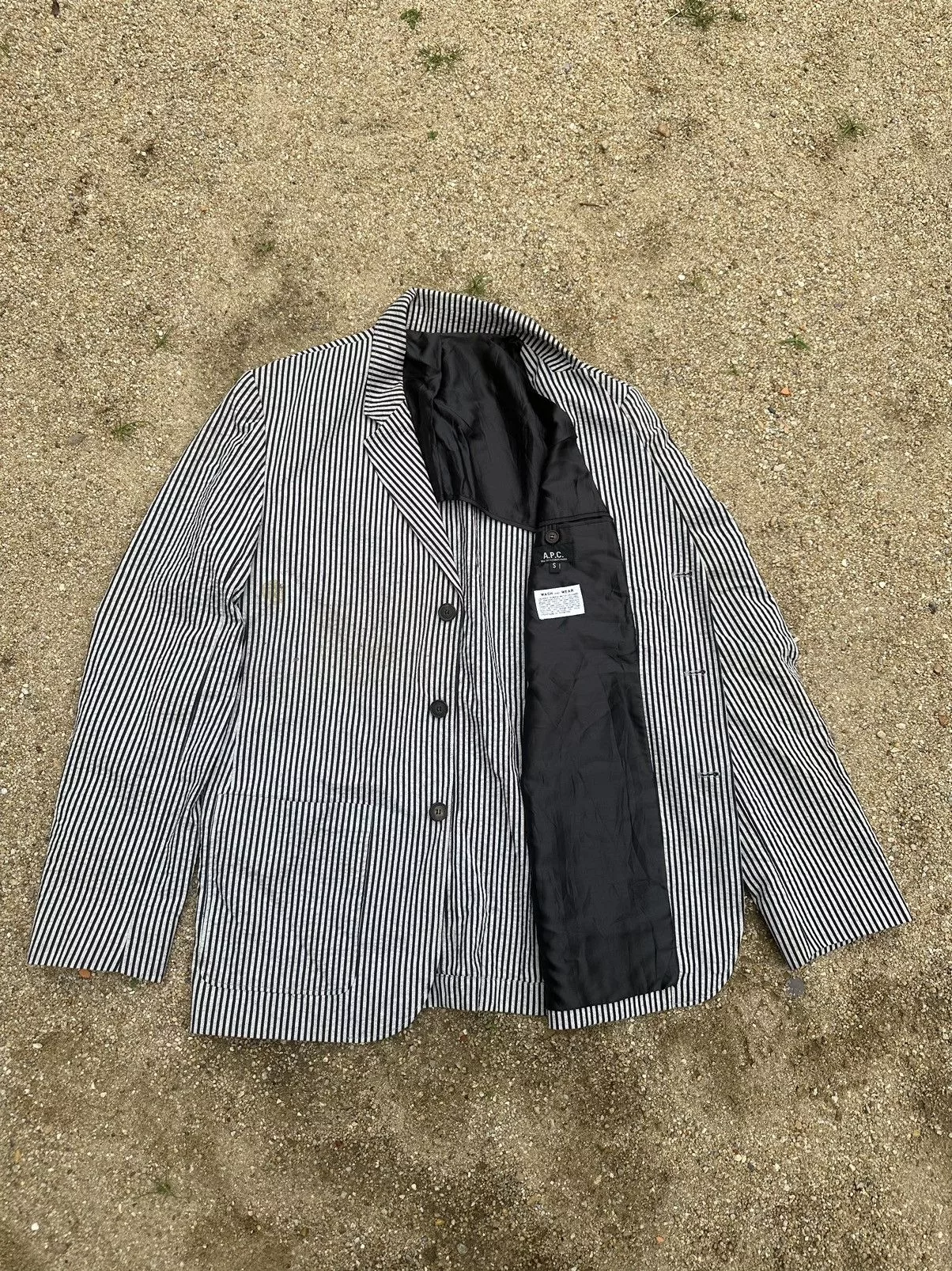 A.P.C. Light Jackets A.P.C. Vintage A.p.c striped jacket made in France Multi