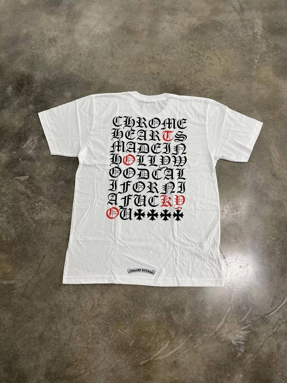 Chrome Hearts Short Sleeve T Shirts Chrome Hearts T-Shirt White