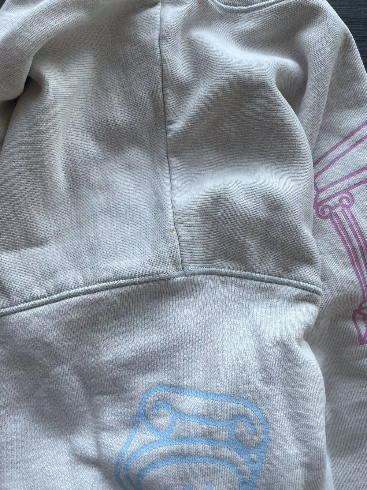 Aries Sweatshirts Hoodies Aries Column Sweatshirt Blue