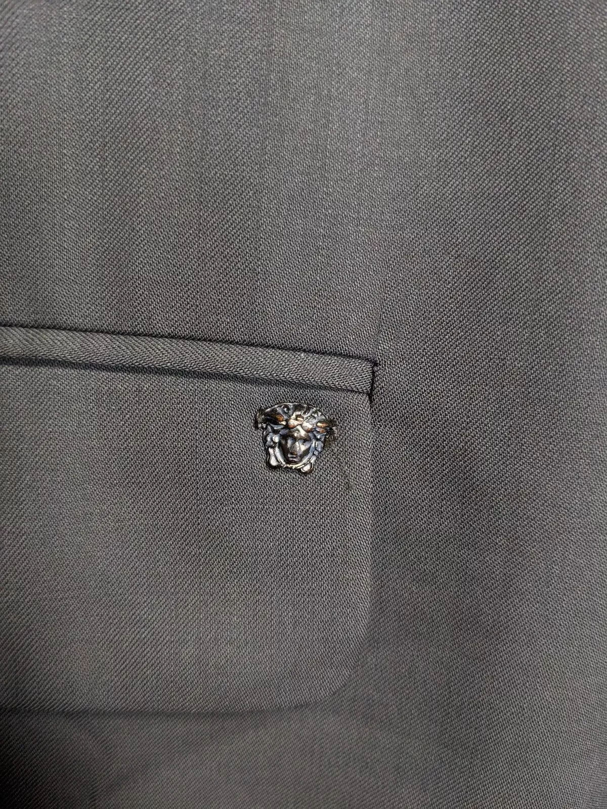 Versace Blazers GIANNI VERSACE COUTURE Wool Jacket, SIZE 52 Gray