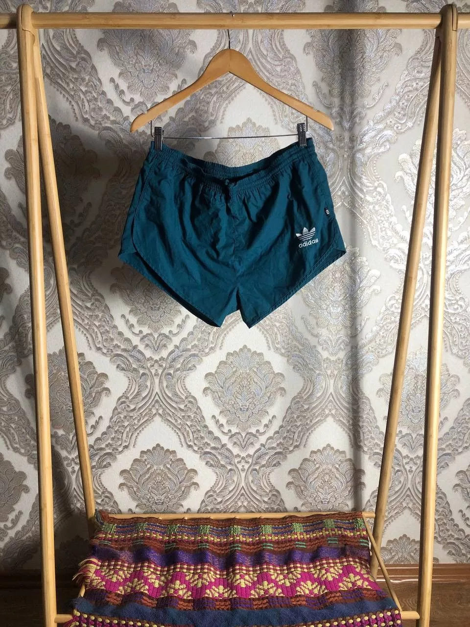 Adidas Shorts Adidas × Vintage VERY RARE ADIDAS ORIGINAL SHORTS NYLON WEST IN GERMANY Y2K Blue Streetwear
