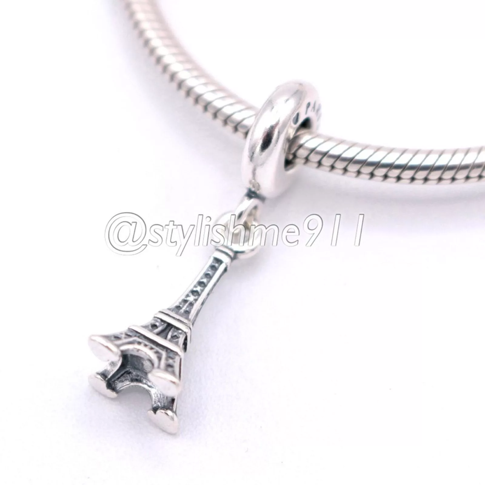 pandora Charms Authentic PANDORA Eiffel Tower Paris Dangle - 791082 Silver