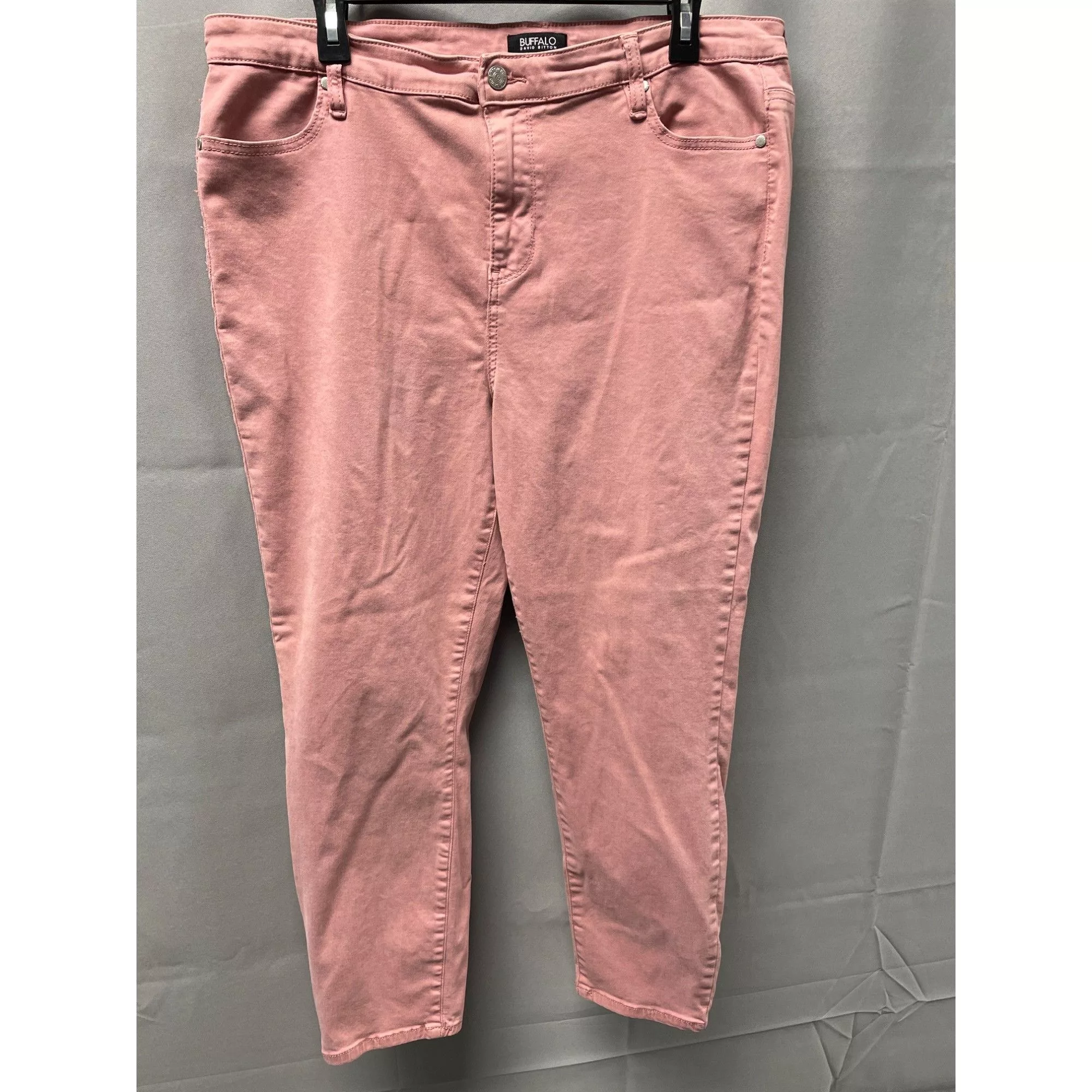 Buffalo David Bitton Jeans Buffalo David Bitton Buffalo Women's Pink Cropped Jeans/ High Rise/Stretch SIze