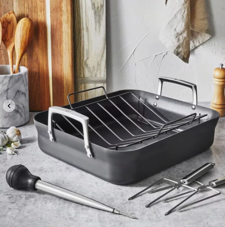 --Hard Anodized Roaster Pan