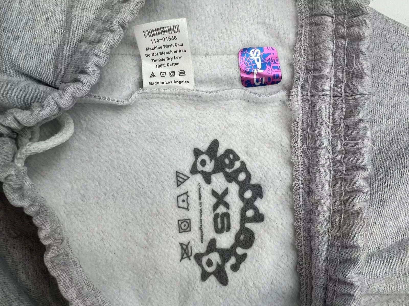 Sp5der Sweatpants Joggers Sp5der OG Web Sweatpants Gray